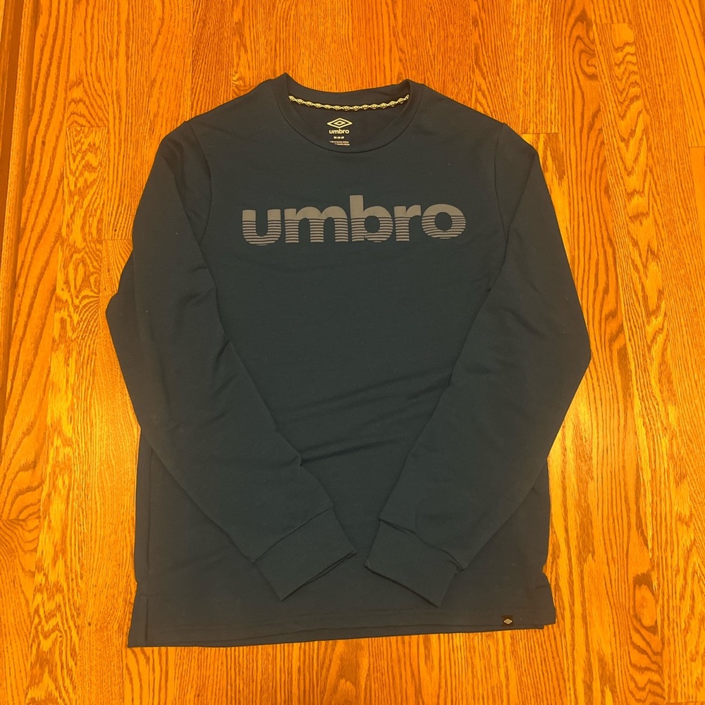 Teal umbro crew neck sweater